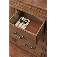 Felt Bottom Drawer to Protect Silverware and China